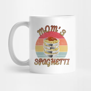 Mom's spaghetti // Funny sunset design Mug